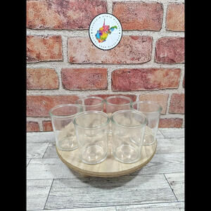 Set of 6 Mini Dessert Jars Craft Transparent Clear Votive Glass 2.50 x 2.25